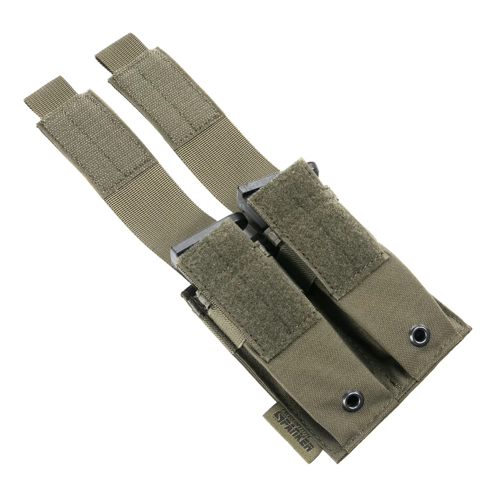 EXCELENTE ELITE SPANKER, bolsa táctica doble para pistola Mag, bolsa Molle para revistas, bolsas de almacenamiento Airsoft, bolsas para revistas de pistola de 9mm - imagen 4