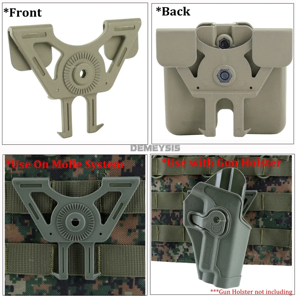 Adaptador táctico Molle y accesorios para pistola, accesorios de fundas - imagen 5