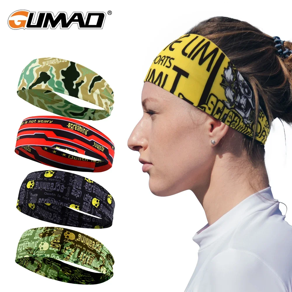 Diadema gótica con calavera, banda para el sudor aterradora, vendaje para el sudor, banda para el pelo deportiva para la cabeza, entrenamiento, tenis, Fitness, Jog, baloncesto, correr, mujeres y hombres - imagen 3