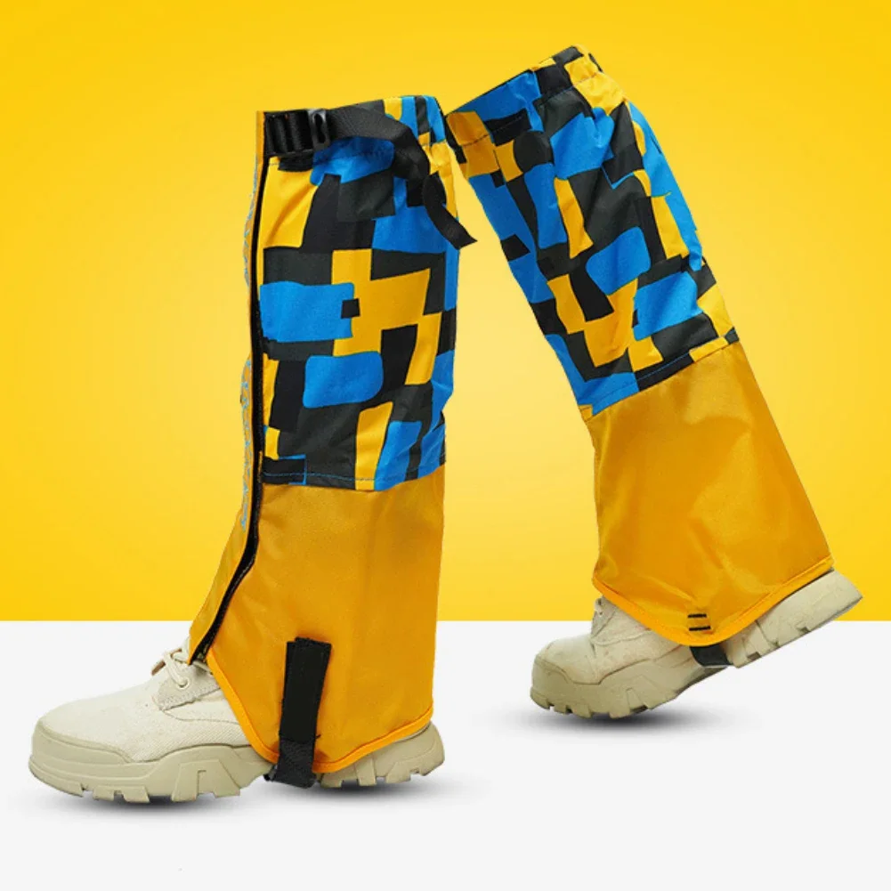 1 par de polainas de esquí impermeables para exteriores para niños, senderismo, nieve, ciclismo, escalada, caza, polainas, calentadores de tobillo para piernas de invierno