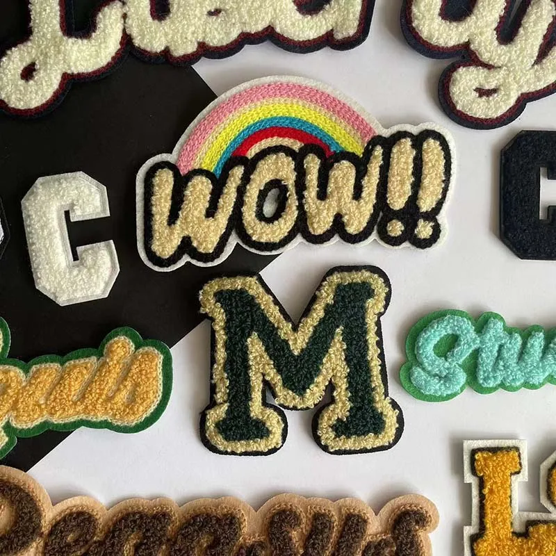 Parches para coser con letras, insignias de chenilla, Liberty, 5 piezas - imagen 3