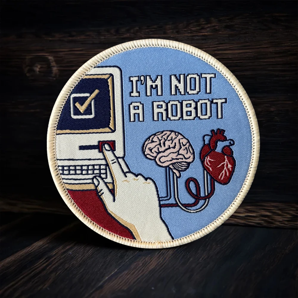 Parche táctico cierre velcro meme No Soy Robot para mochila militar - imagen 5