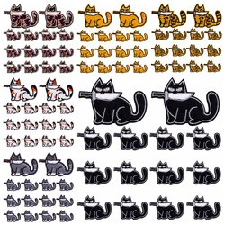 Parche bordado termoadhesivo gato – 10 uds para ropa o equipamiento MOLLE