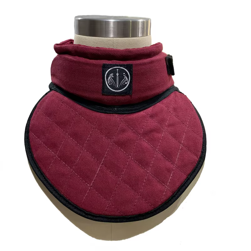Chaqueta HEMA con protección cervical para esgrima medieval segura