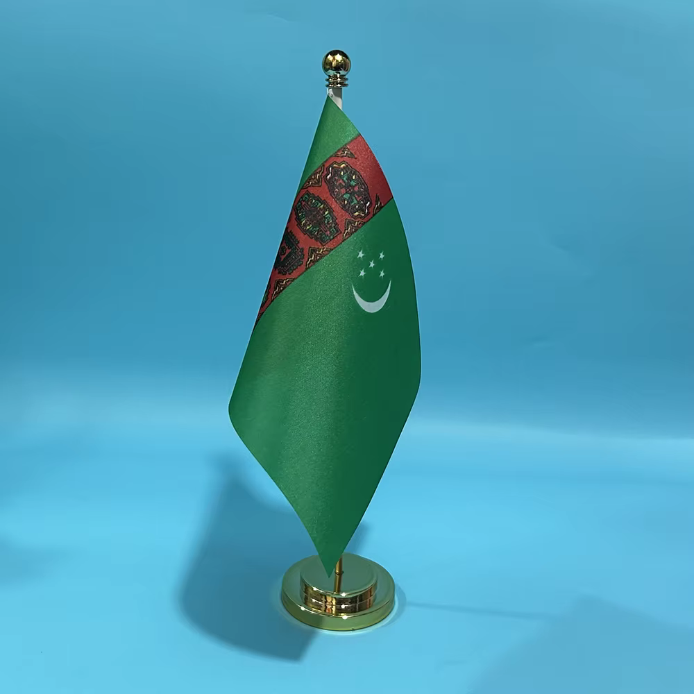SKY bandera de Turkmenistán escritorio poliéster - imagen 3