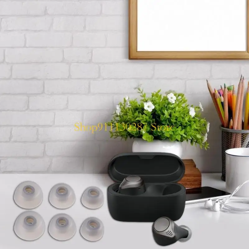 J1HC 6 pares fundas auriculares silicona suave para auriculares 75t - imagen 5