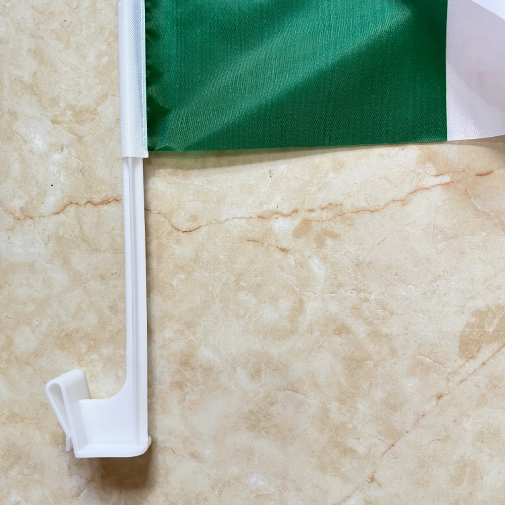 Bandera de coche de México, asta de plástico de poliéster, 30x45cm - imagen 3