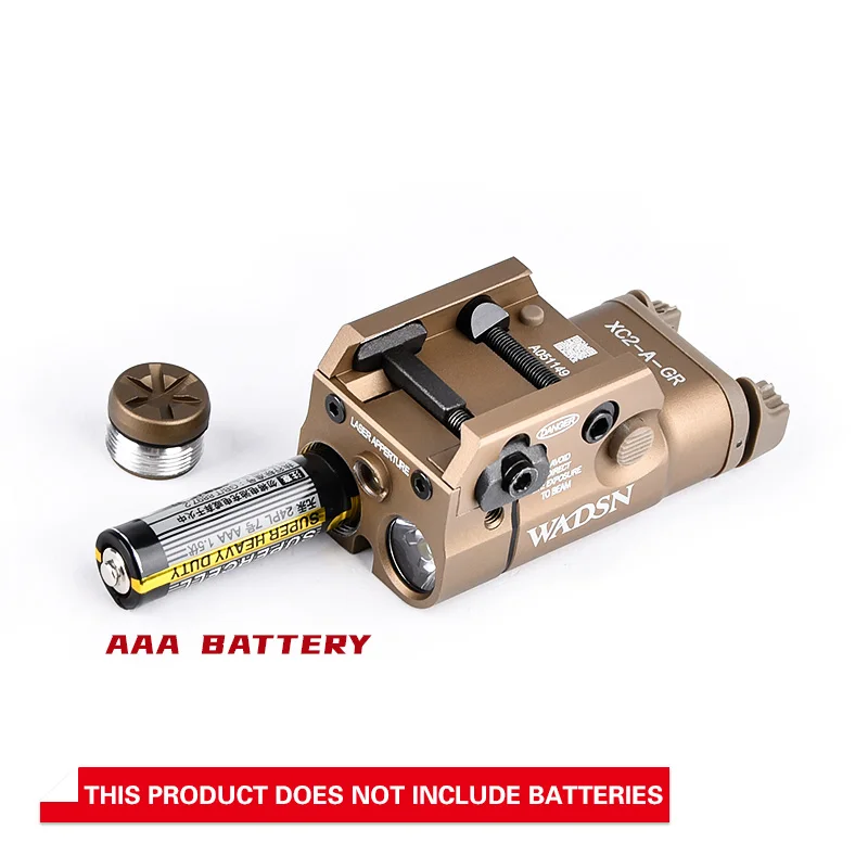 WADSN-linterna táctica de Metal XC2 para explorador, mira de punto rojo, láser verde G17 G19, accesorios Airsoft aptos para riel Picatinny de 20mm - imagen 3