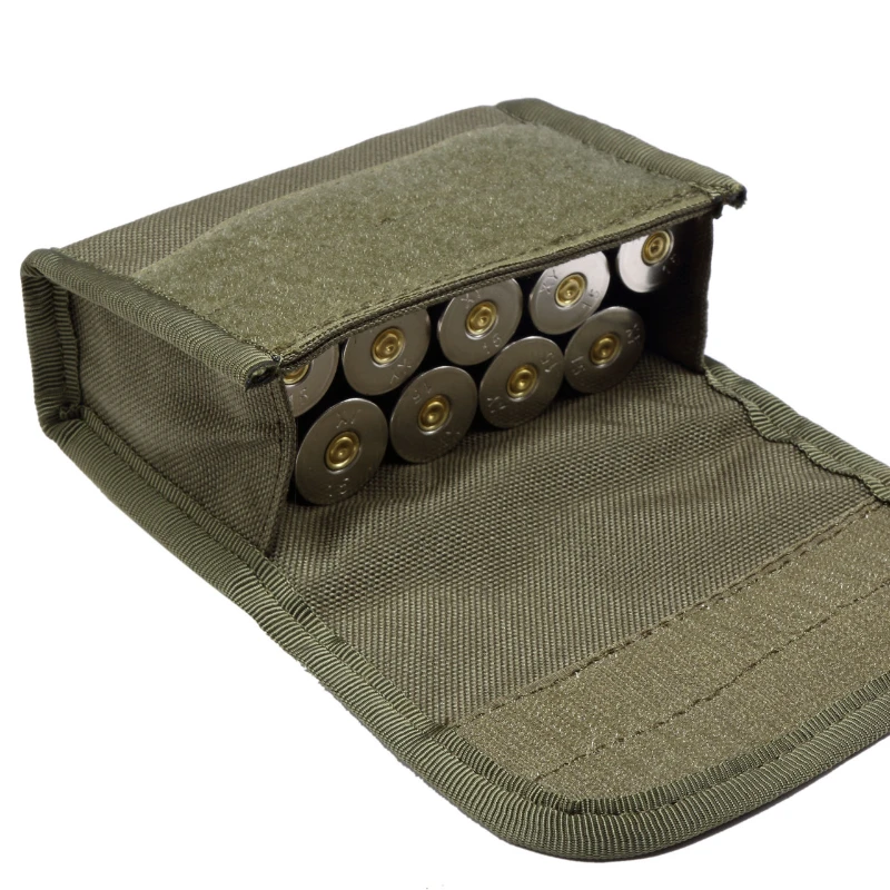 Soporte de recarga de 10 tiros redondos para caza, bolsa Molle, soporte para cartuchos redondos de munición, bolsa para revistas de calibre 12/20G - imagen 4