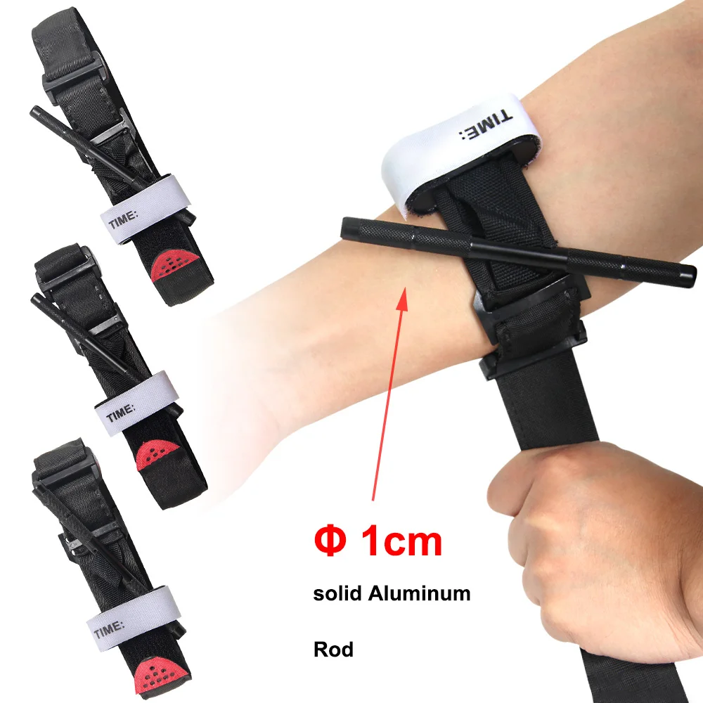Torniquete táctico de emergencia, varilla de aluminio, operación con una sola mano, suministros de primeros auxilios giratorios, vida de rescate, herramienta de supervivencia al aire libre - imagen 2