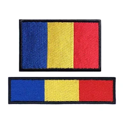 Parche bordado bandera rumana para brazalete táctico