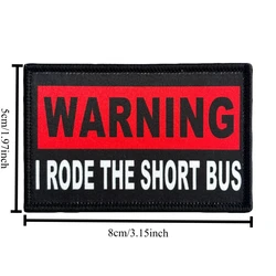 Waring Parche morale The Short Bus táctico gancho y bucle para mochila