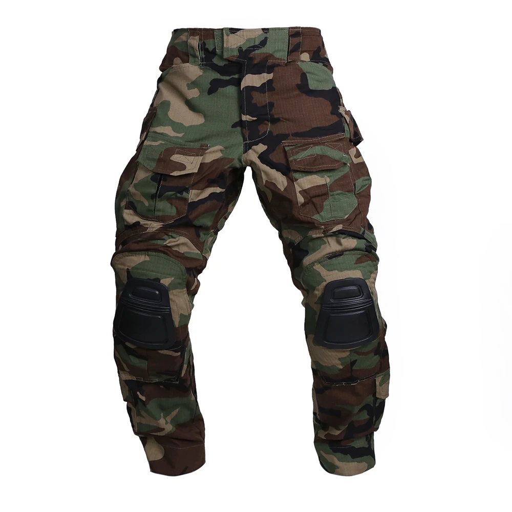 Emersongear G3, uniforme de combate táctico, trajes de camuflaje para entrenamiento de caza para hombre, camisa de senderismo, pantalones con rodilleras, bosque - imagen 4