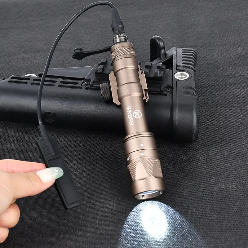 Wadsn-linterna táctica M600 M600W, foco M300W, estroboscópico de alta potencia para exteriores, luz de explorador de caza Airsoft, ajuste de riel de 20MM - imagen 5