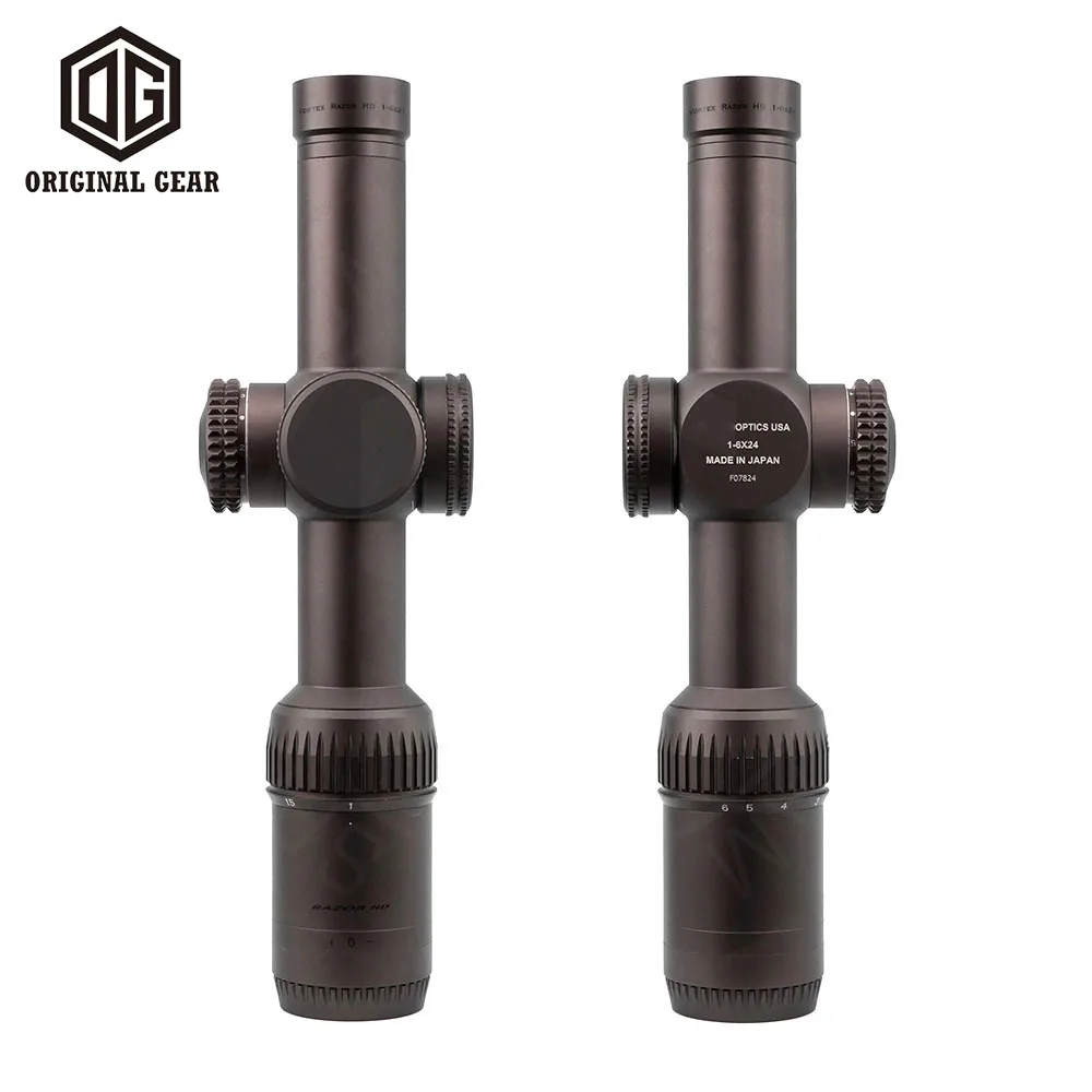 Mira telescópica táctica SFP RZ 1-6X RZ 1-6X24 RZ HD GEN2-E 1-6X24mm LPVO, mira de punto rojo VMR-2 retícula MOA, novedad de 2024 - imagen 5