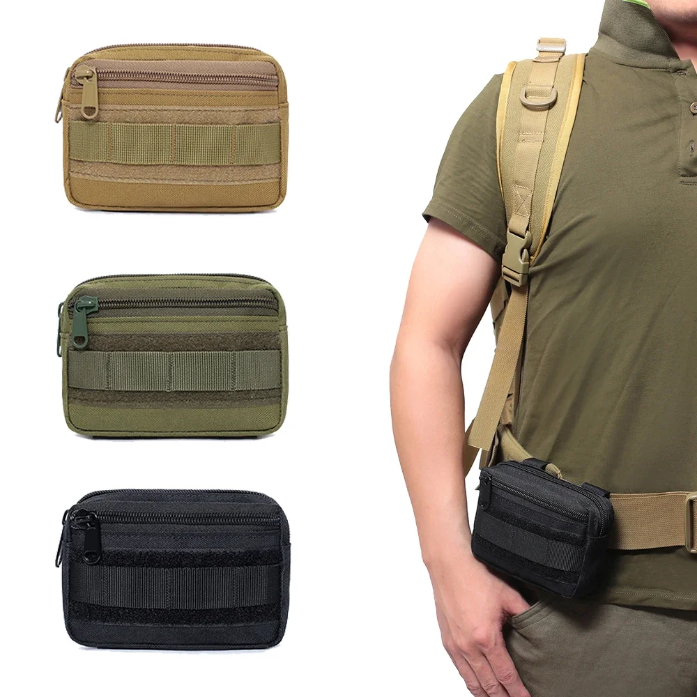 Bolsa Molle pequeña para herramientas EDC, soporte para teléfono, utilidad para viajes al aire libre, correr, acampar, accesorios de caza, bolsa organizadora