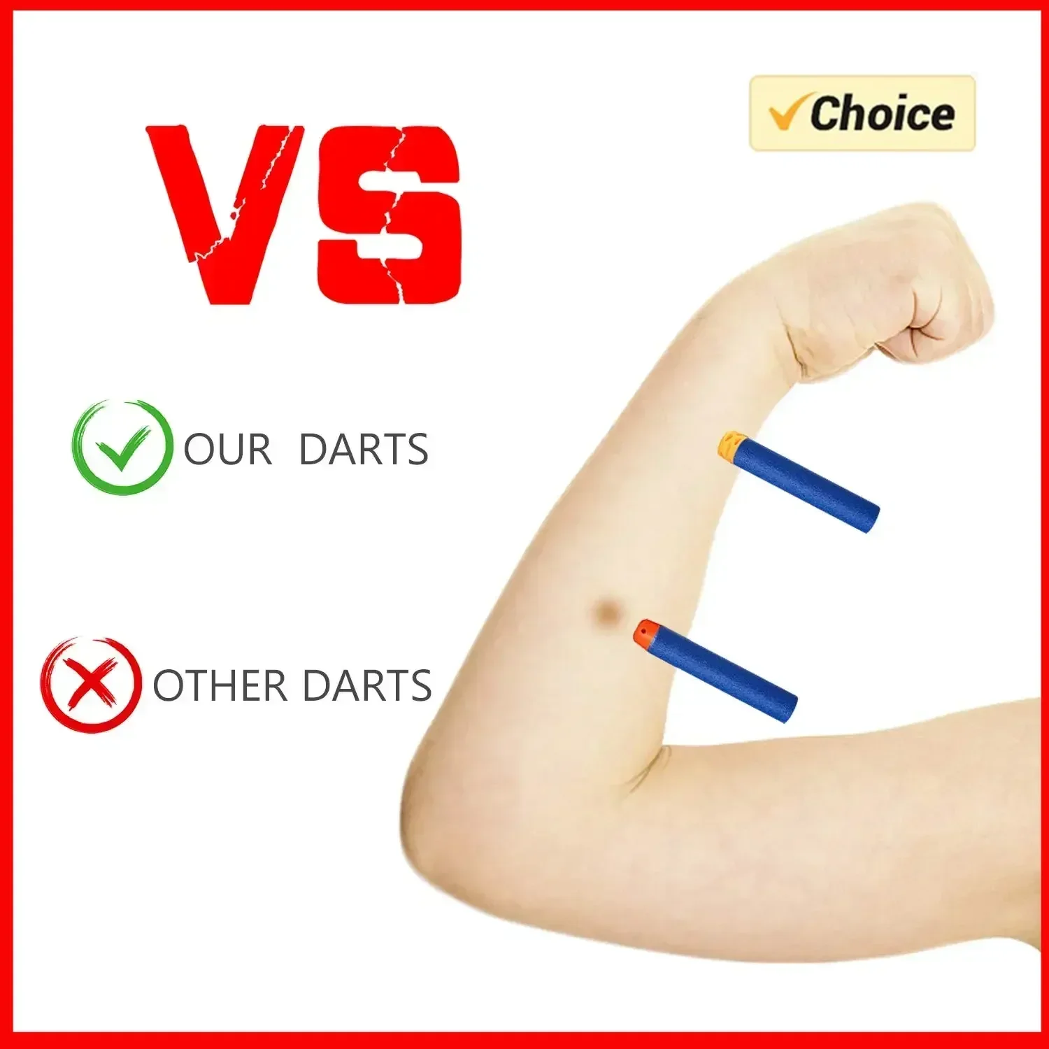 SOT200 Uds. Dardos de repuesto Nerff n-strike Elite Series Blasters pistolas de juguete niños cumpleaños juguetes de juego de rol balas de espuma de batalla juego regalo - imagen 2