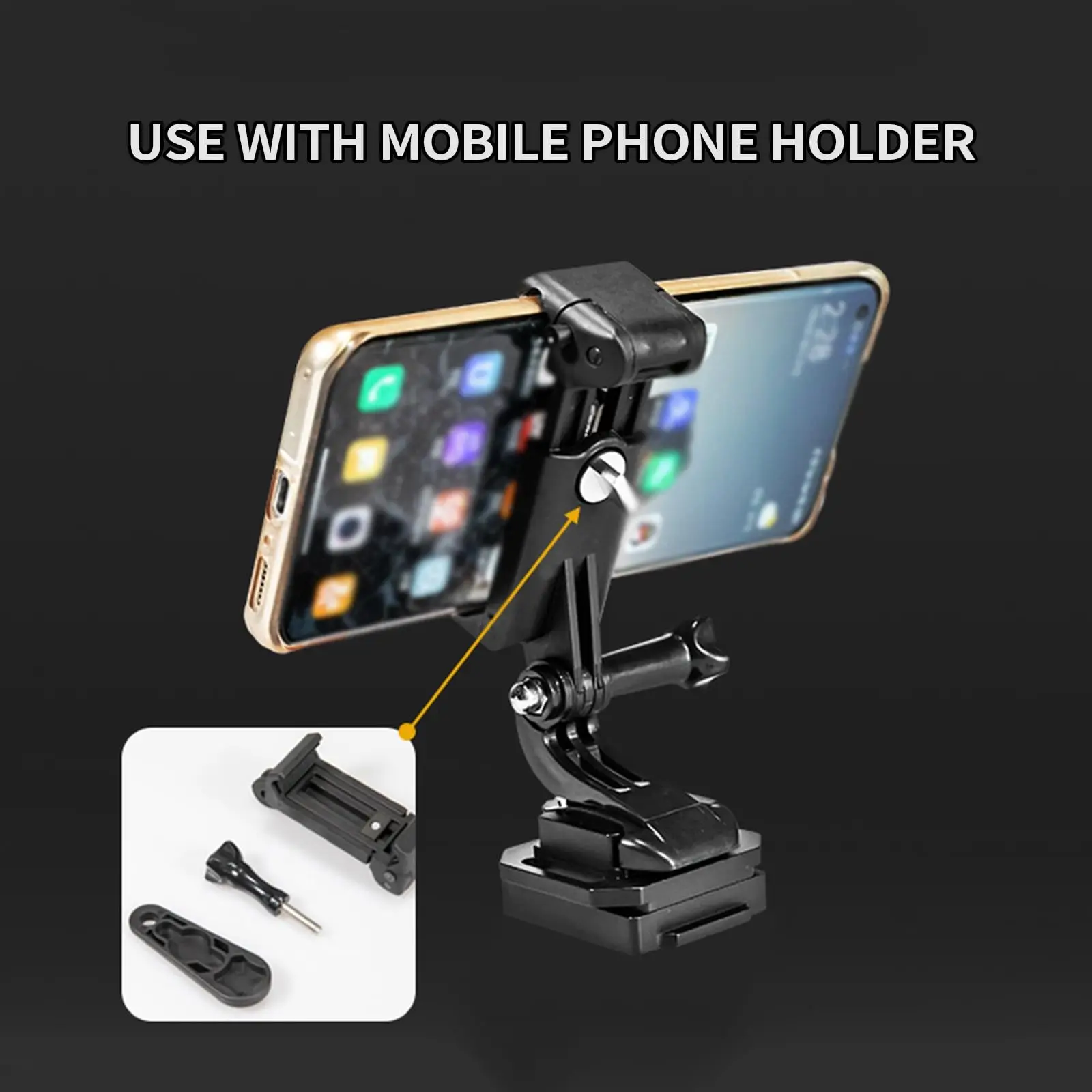 Casco Airsoft FAST, juego de montaje de brazo de 4 secciones para teléfonos/cámaras de acción, compatible con vista de primera persona, accesorios tácticos de tiro - imagen 4