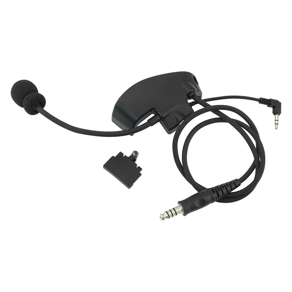 Orejeras de tiro táctico, Kit de micrófono externo con táctico U94 Ptt para auriculares de tiro electrónicos deportivos Howard Leight Impact - imagen 3