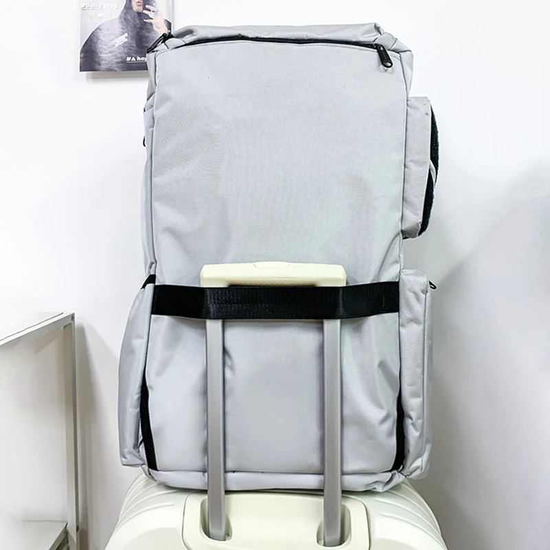 Mochila deportiva con zapatos, bolsa para gimnasio, Fitness, Yoga, bolsas de viaje húmedas y secas, mochila para acampar y senderismo al aire libre, bolso de equipaje - imagen 5