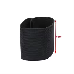 Cinta de envoltura elástica negra táctica para exteriores, 5cm de ancho, anillo de bucle, correa de fijación para nuevos juguetes largos TMC3589-BK
