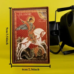 Parche tactico de moral San Jorge a caballo - Velcro estampado