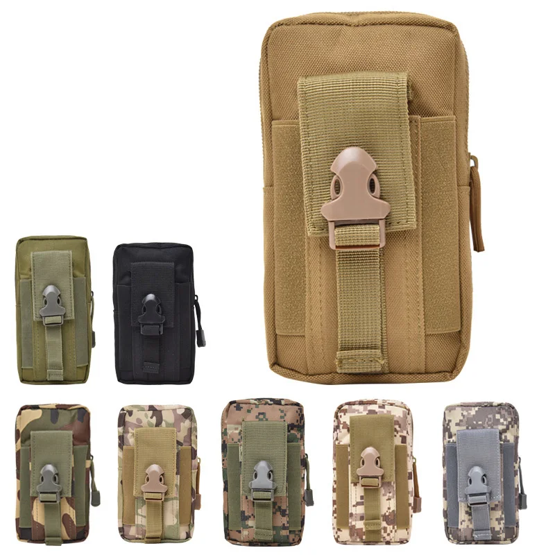 Bolsa táctica Molle de 6,5 pulgadas para hombre, riñonera militar con bolsillo pequeño, bolsa de viaje para acampar, espalda suave - imagen 2