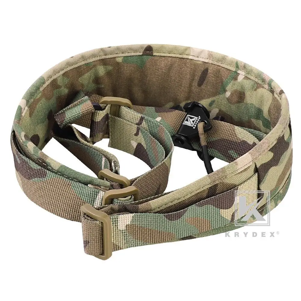 KRYDEX eslinga de Rifle táctico, tirachinas Modular de un solo punto para pistola, correa de hombro para caza, accesorios de Airsoft al aire libre, Camo MC - imagen 3