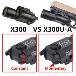 SureFire X300 ULTRA armas tácticas luz X300U-A X300V XH35 pistola luz LED ajuste 20mm Rail Airsoft caza linterna