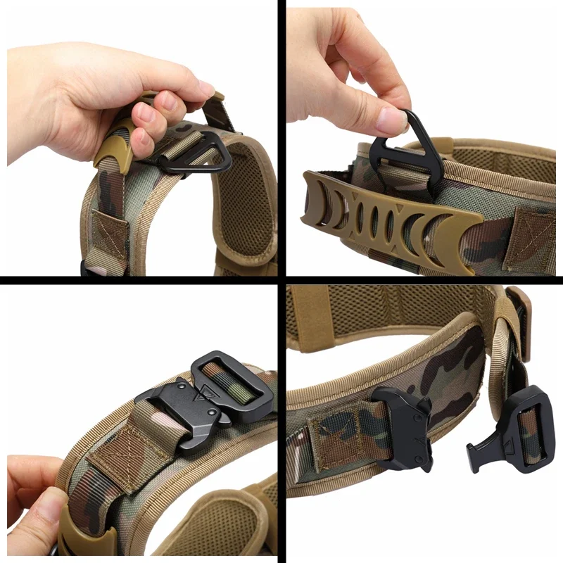 Collar táctico para perro, Correa extraíble de liberación rápida para entrenamiento, caminar, senderismo, caza, trabajo, juego Cs - imagen 3