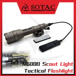 SOTAC M600 linterna táctica LED con interruptor de presión para caza