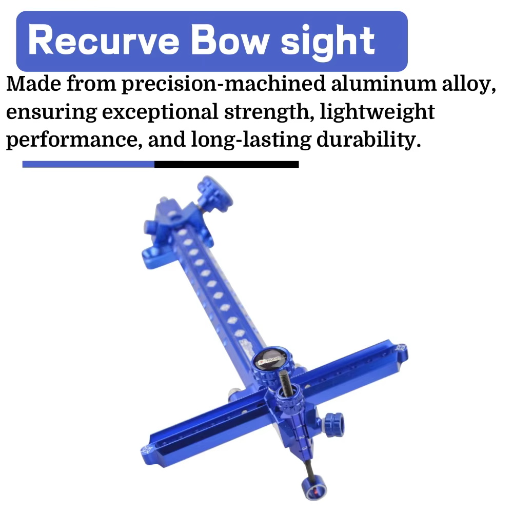 Mira para arco recurvo ajustable CNC de aleación, caza competitiva - imagen 5