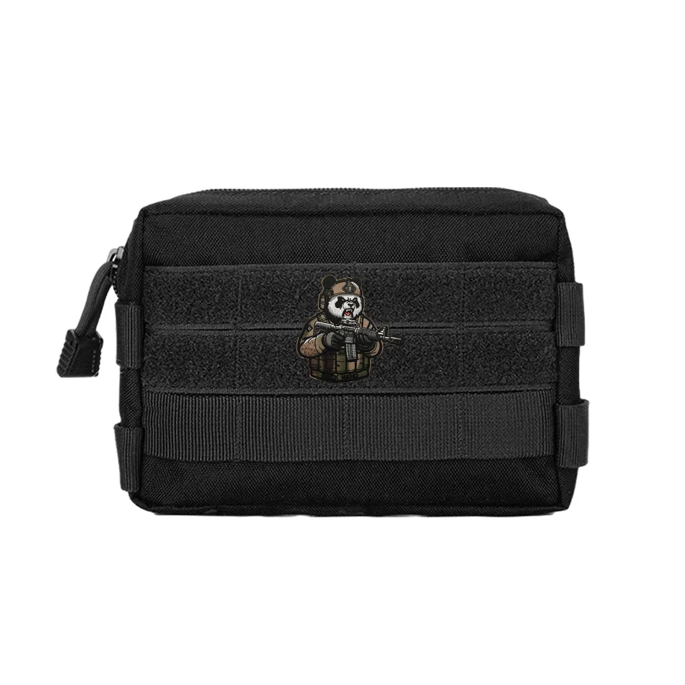 Chaleco táctico de Panda para Rifle, parche con citas de moral, Velcros, gancho bordado táctico, insignia de sujeción para mochila Molle - imagen 4