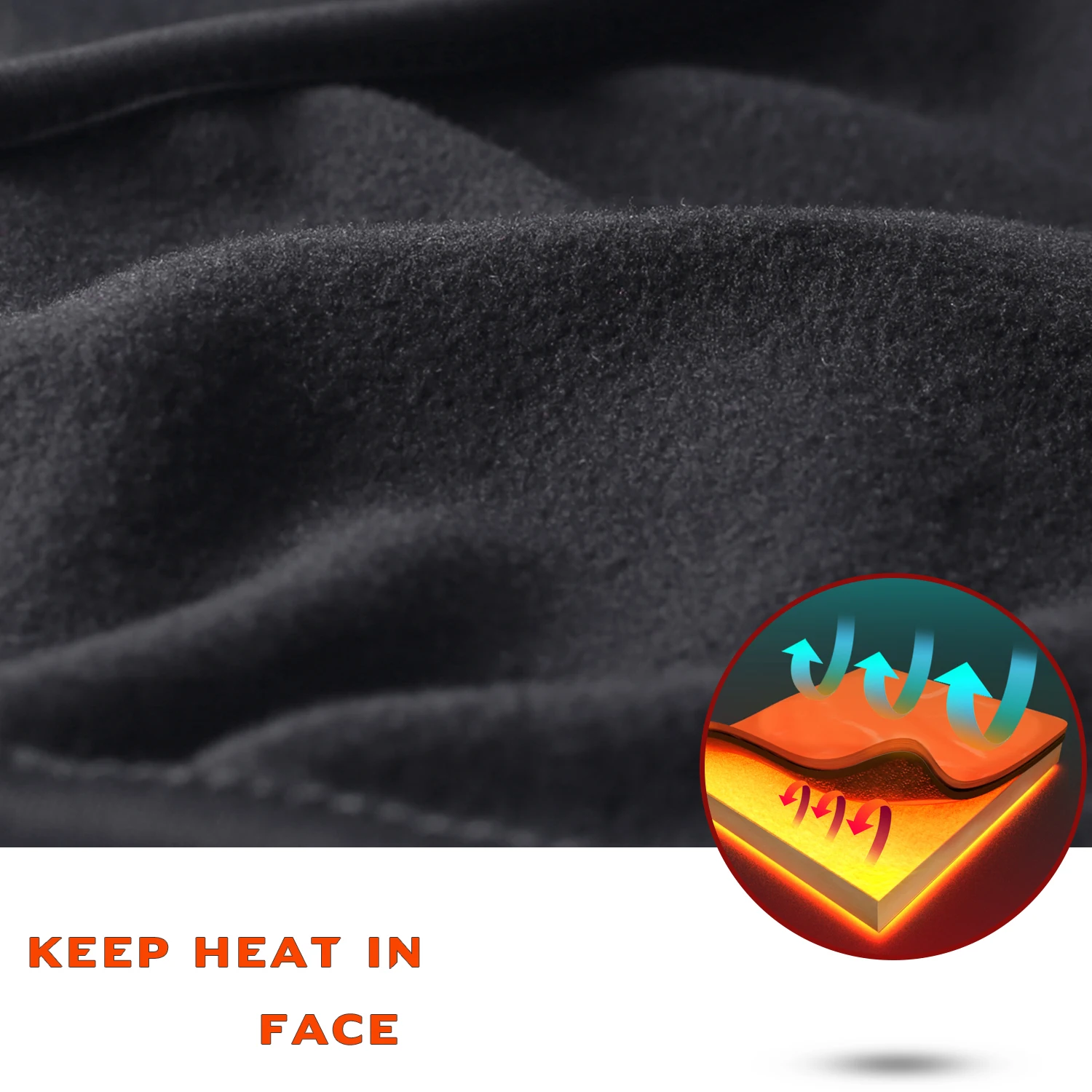 Máscara de cara completa para motocicleta, pasamontañas cálido de invierno, casco de Moto para Motocross, a prueba de viento, para carreras, esquí, capucha de motociclista, unisex - imagen 4