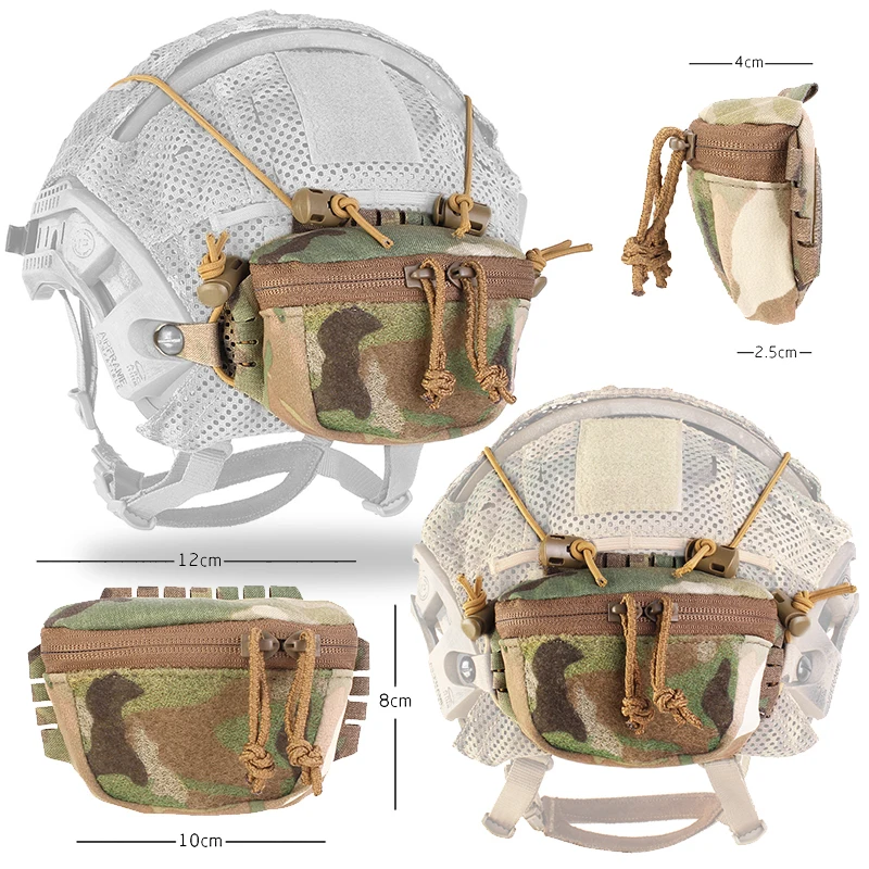 Bolsa universal para casco, paquete de batería para casco táctico, paquete de contrapeso - imagen 2