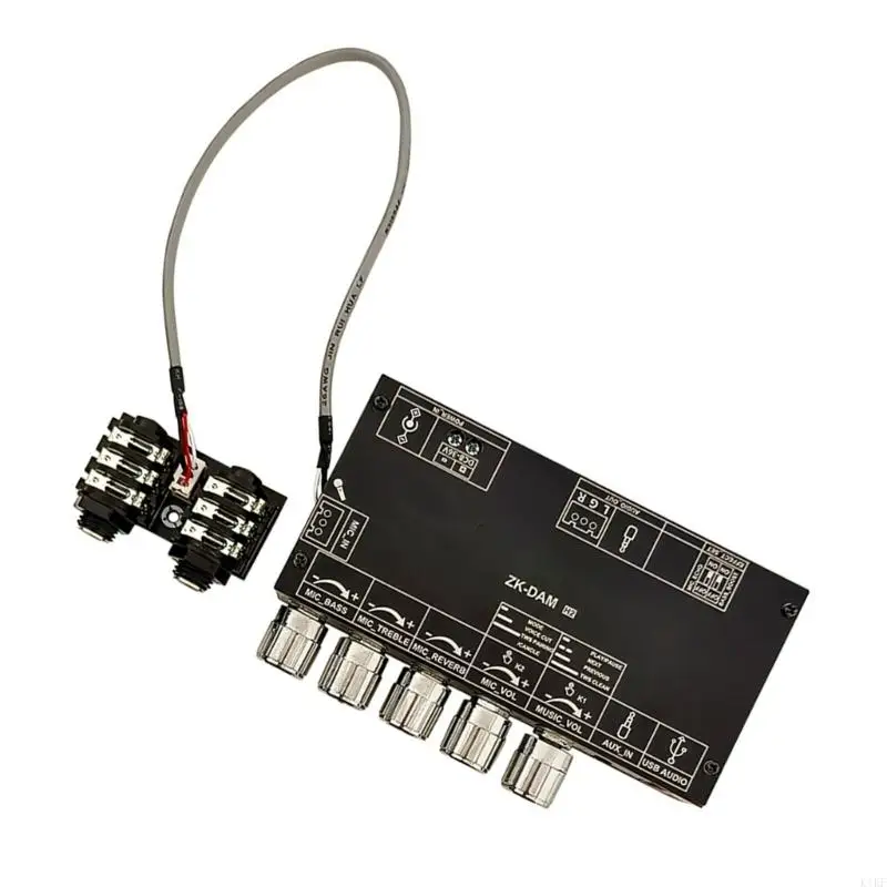 ZK-DAM Plaz amplificador micrófono digital inalámbrico aislado Placa reverberación karaoke bajo ruido K1KF - imagen 2