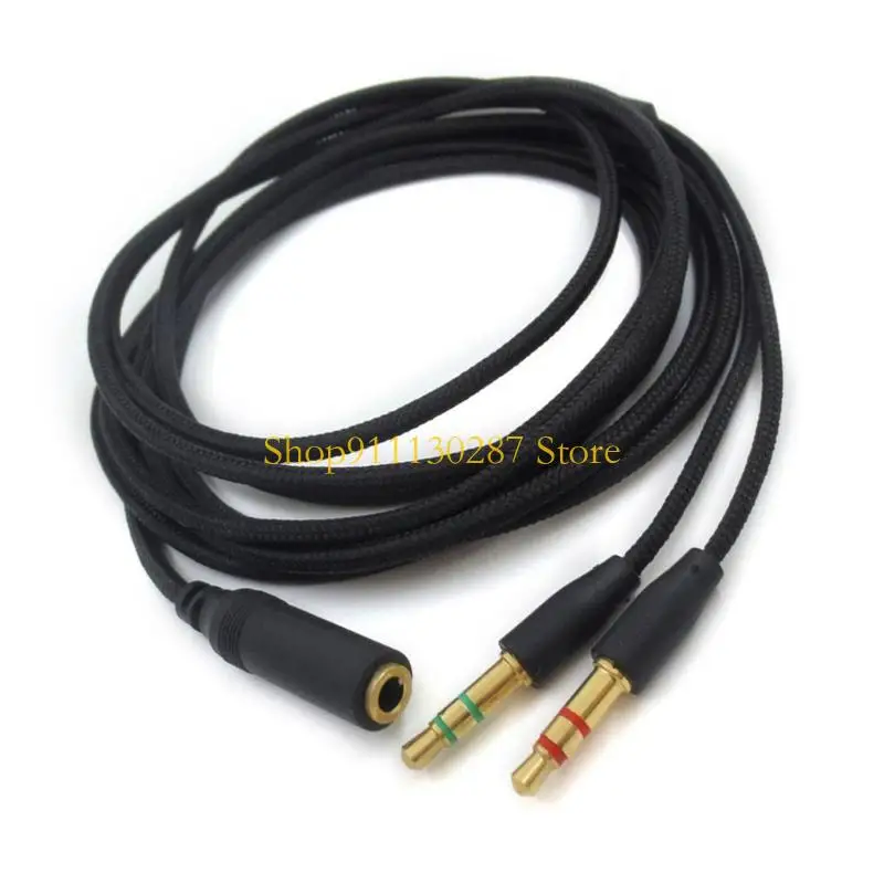 Cable auriculares J1HC grado audiófilo para Electra/Kraken 7,1 V2, Cable micrófono divisor Flexible para - imagen 5
