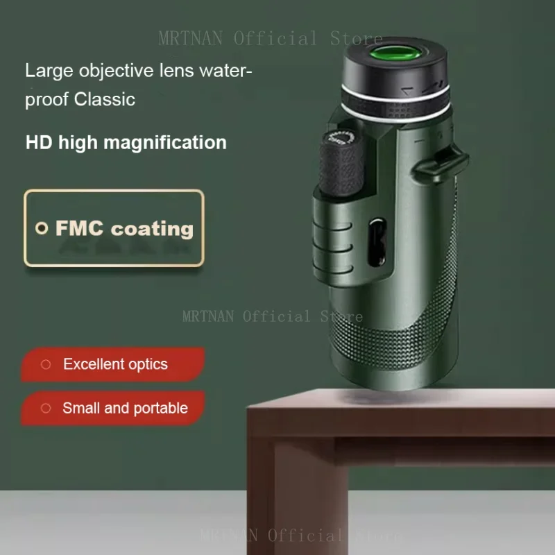 Monocular HD 80x100 para adaptador de teléfono inteligente y telescopio trípode con prisma BAK4 para observación de aves, caza, senderismo, acampada al aire libre - imagen 3