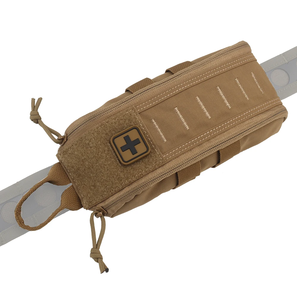 Kit de primeros auxilios vacío, bolsa médica IFAK, paquete de liberación rápida, lengüeta de tracción, Clip MOLLE, bolsa de emergencia, Camping, senderismo al aire libre - imagen 5