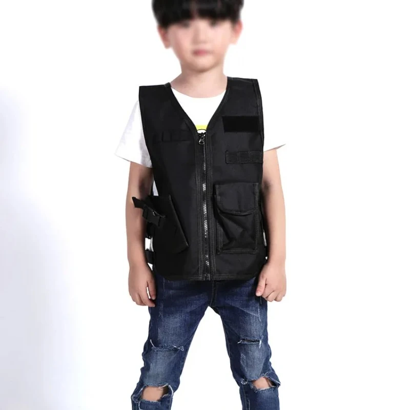 Chaleco de francotirador militar táctico del ejército para niños, uniforme de camuflaje de caza, ropa de combate en la jungla, chaleco de juego CS para niños - imagen 5