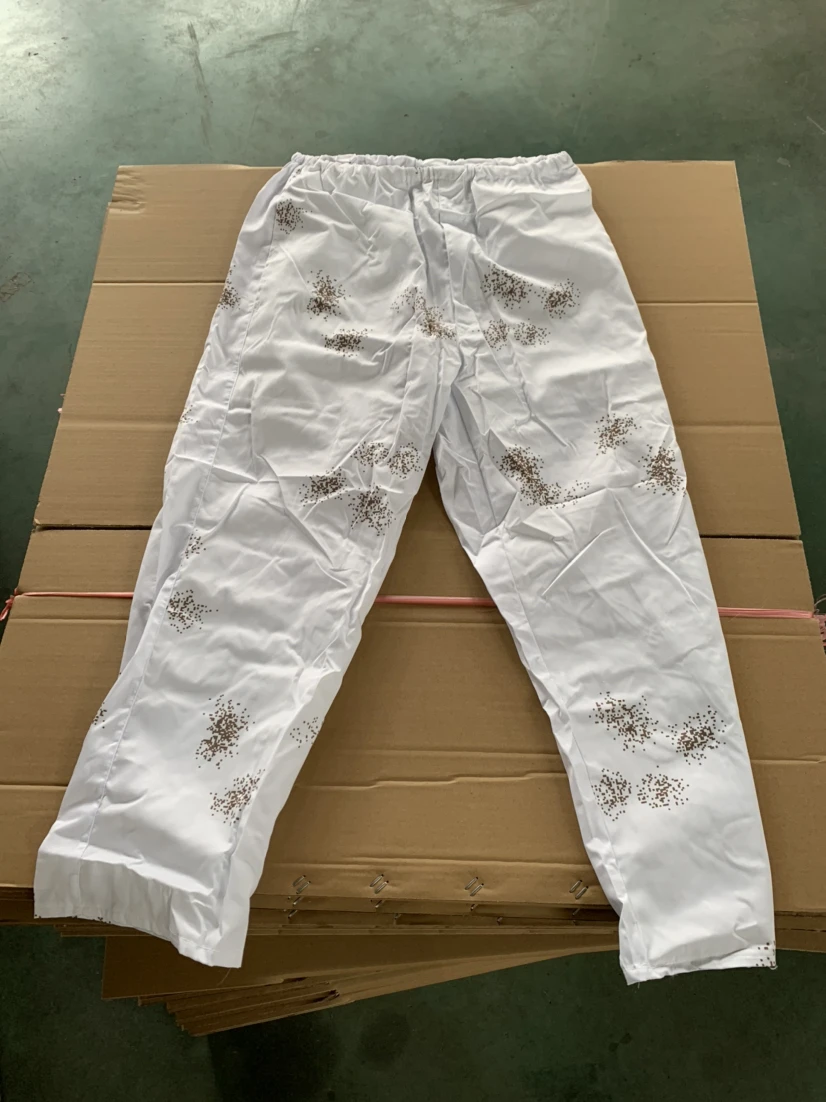 Abrigo de camuflaje ruso con puntos blancos, pantalones, traje dividido, bata de invierno - imagen 3
