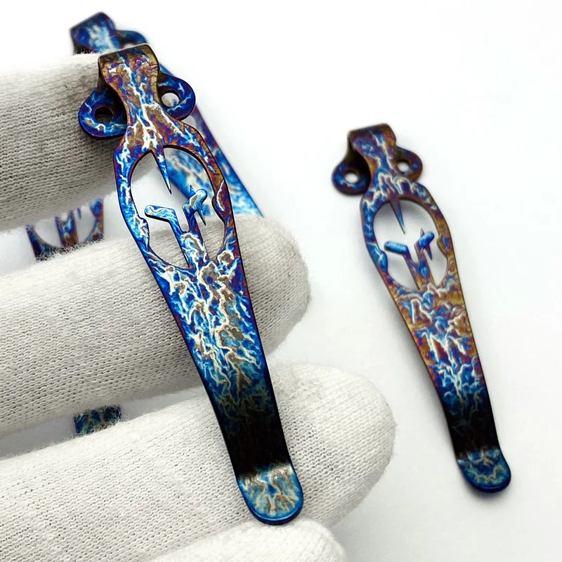 Clip para cuchillo de bolsillo de aleación de titanio para cuchillo ZT serie CQC 551, clip para cinturón - imagen 4