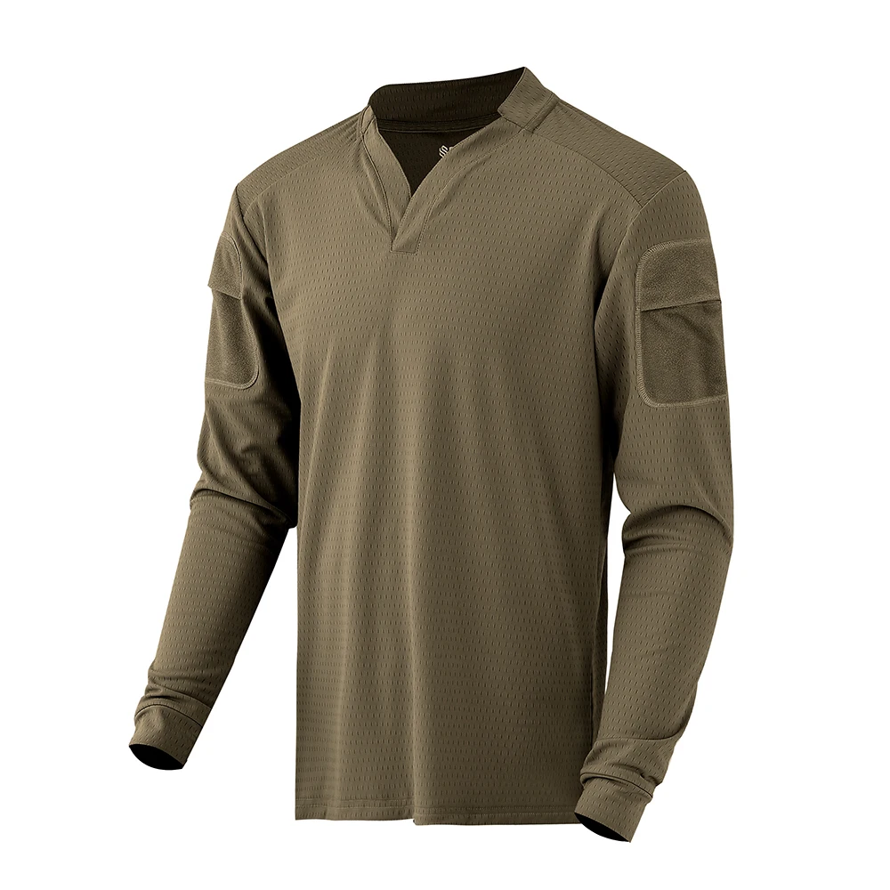 Shekkingears Camiseta de rugby estilo velocidad Camiseta táctica de manga larga de secado rápido CAG Love - imagen 5