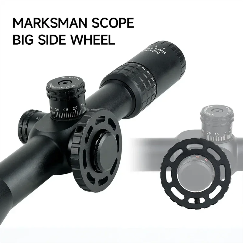 Mira telescópica FFP de 5-25X50, telémetro rojo y verde, mira telescópica de caza con retícula, equipo óptico de disparo preciso, mira telescópica táctica para francotirador - imagen 2