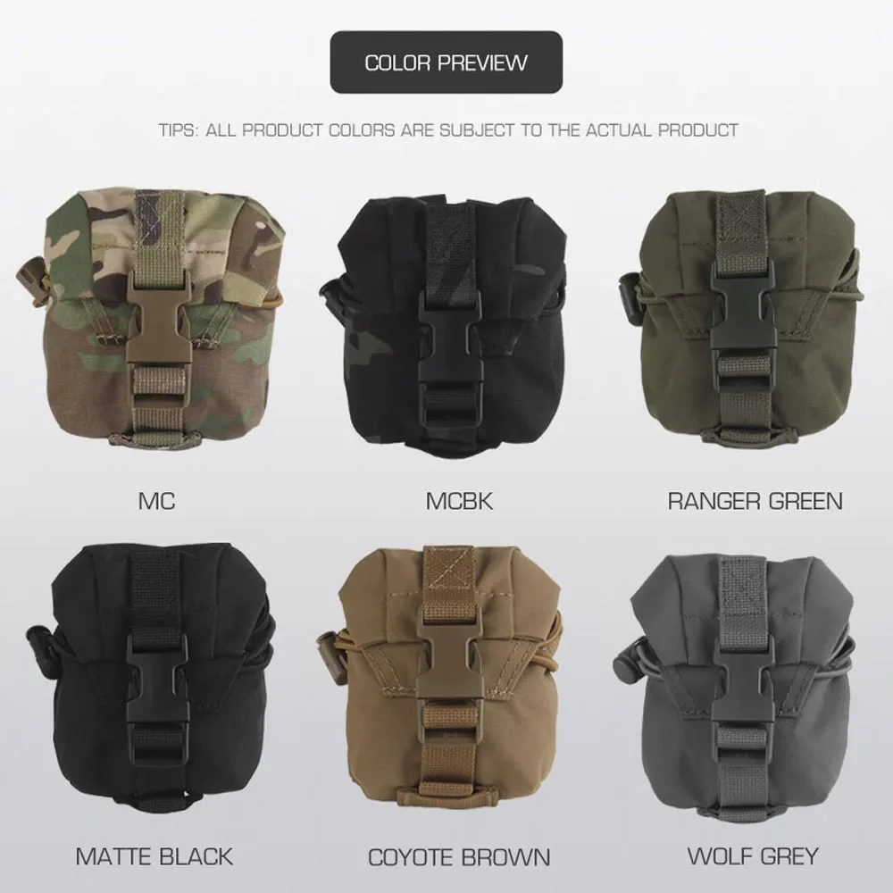 Bolsa granadera táctica Frag liberación rápida MOLLE – Airsoft y caza - imagen 3