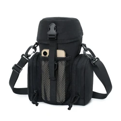 Bolsa para botella de agua para deportes al aire libre, almacenamiento impermeable, bandolera táctica multifuncional portátil, herramientas para senderismo y bicicleta