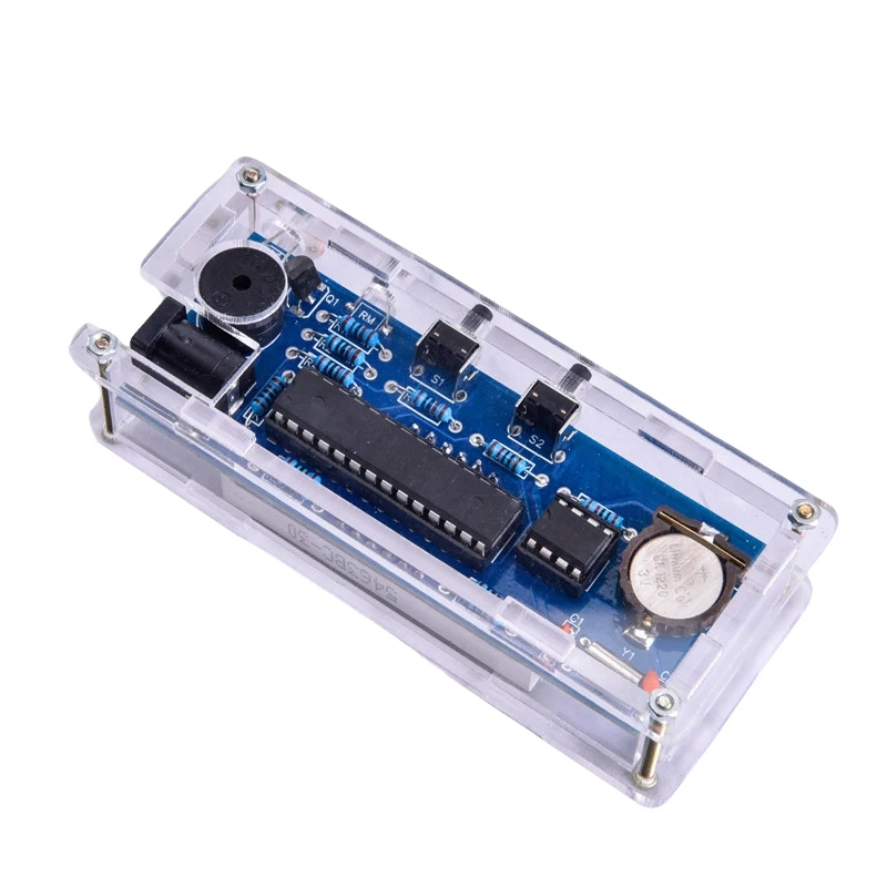 Kit de reloj Digital DIY, pantalla de fecha, semana, alarma de temperatura DS1302, proyecto de soldadura, práctica de aprendizaje, Kit electrónico Diy de soldadura - imagen 3