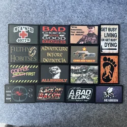 Parche táctico de moral del ejército, brazalete militar, parches de gancho y bucle impresos para ropa, mochila, pegatina decorativa