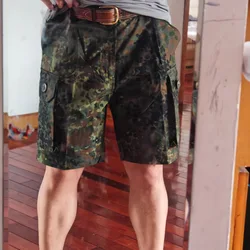 Pantalones cortos tácticos de adiestramiento al aire libre de camuflaje Flecktarn