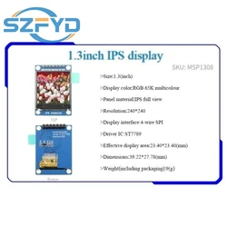 Pantalla TFT IPS 1,3" ST7789 240x240 para óptica táctica
